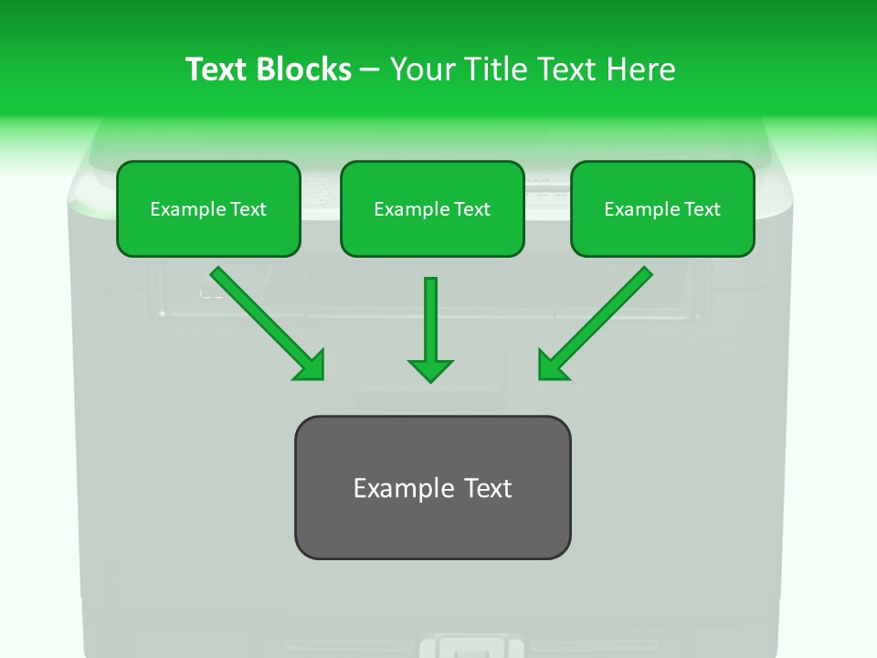 Laser Printer Silhouette PowerPoint Template