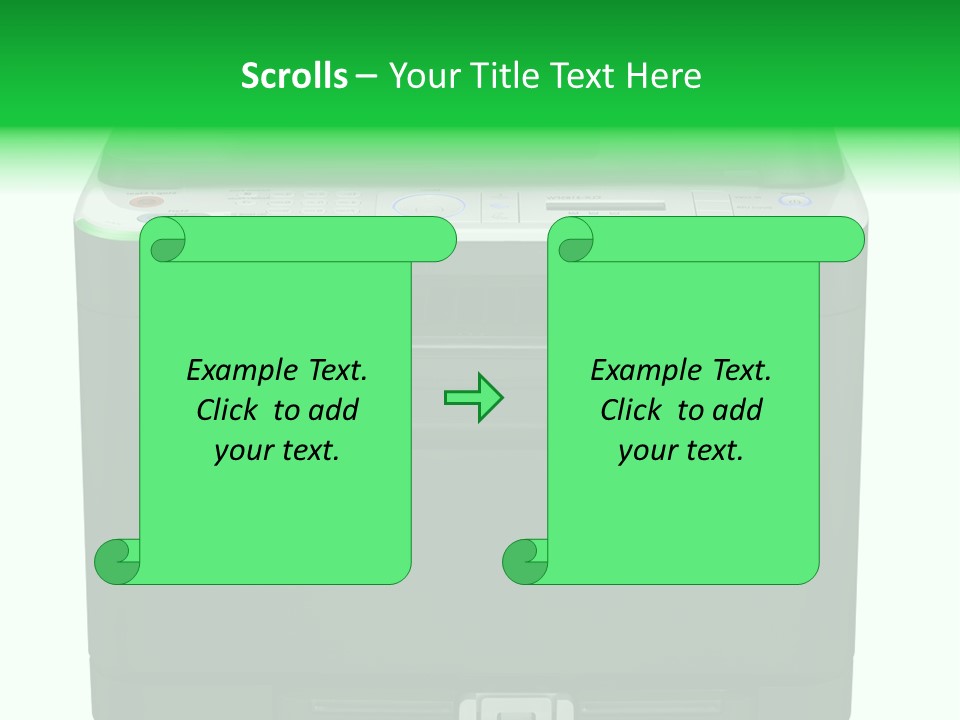 Laser Printer Silhouette PowerPoint Template