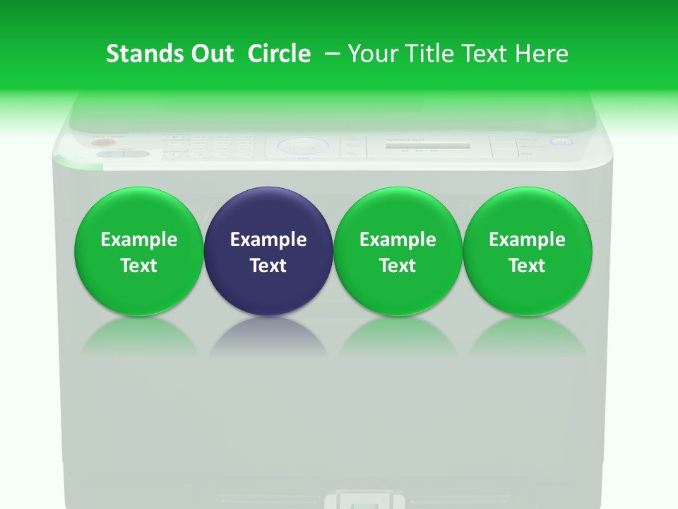 Laser Printer Silhouette PowerPoint Template