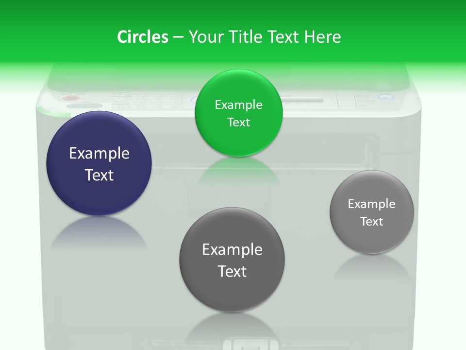 Laser Printer Silhouette PowerPoint Template