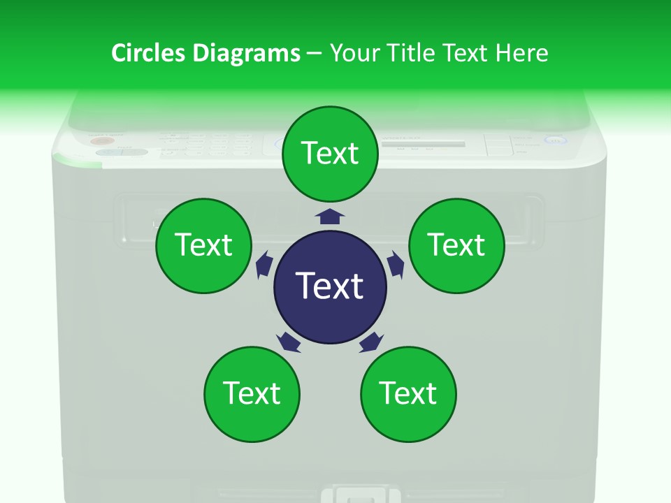 Laser Printer Silhouette PowerPoint Template