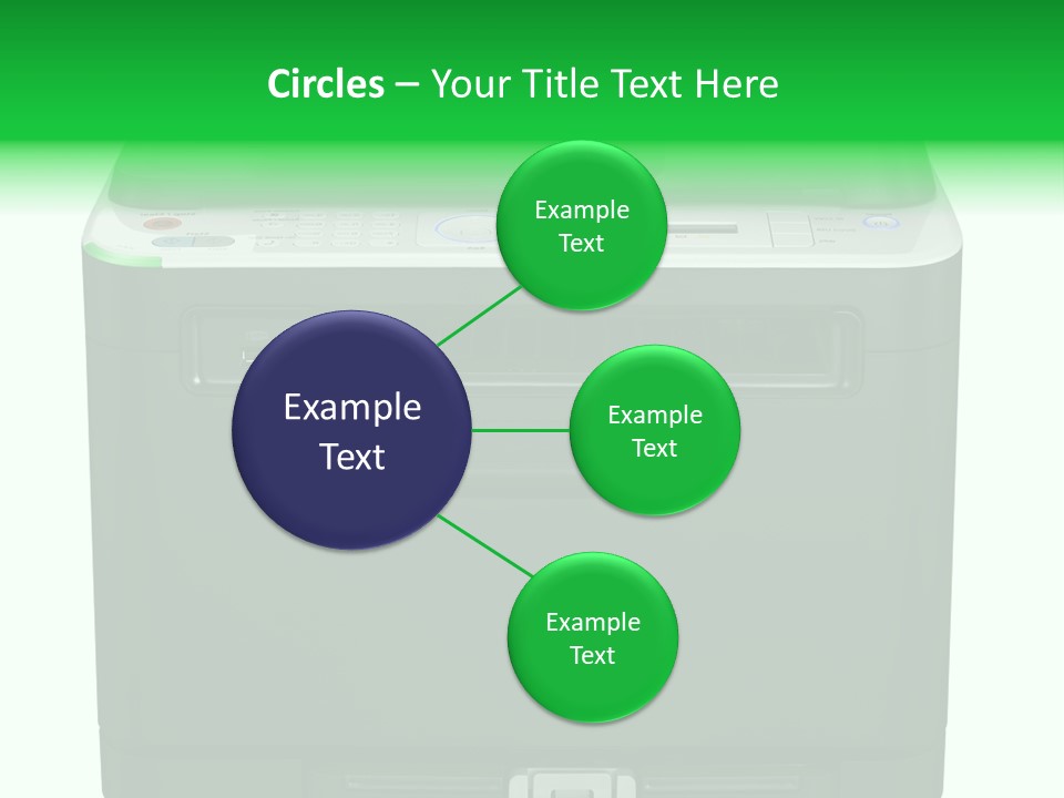 Laser Printer Silhouette PowerPoint Template