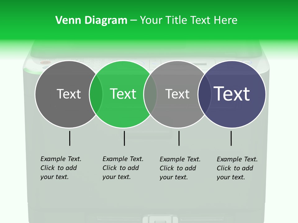 Laser Printer Silhouette PowerPoint Template