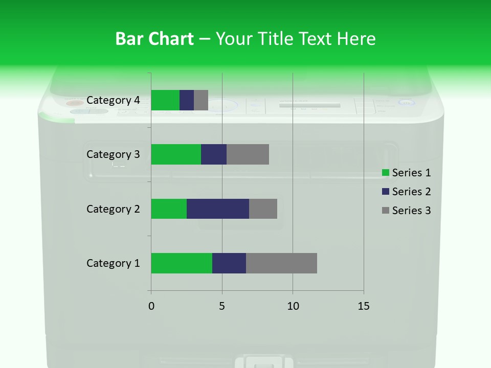 Laser Printer Silhouette PowerPoint Template