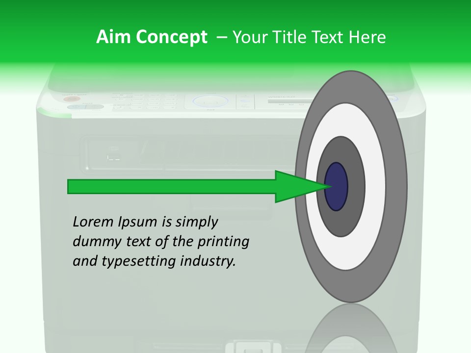 Laser Printer Silhouette PowerPoint Template