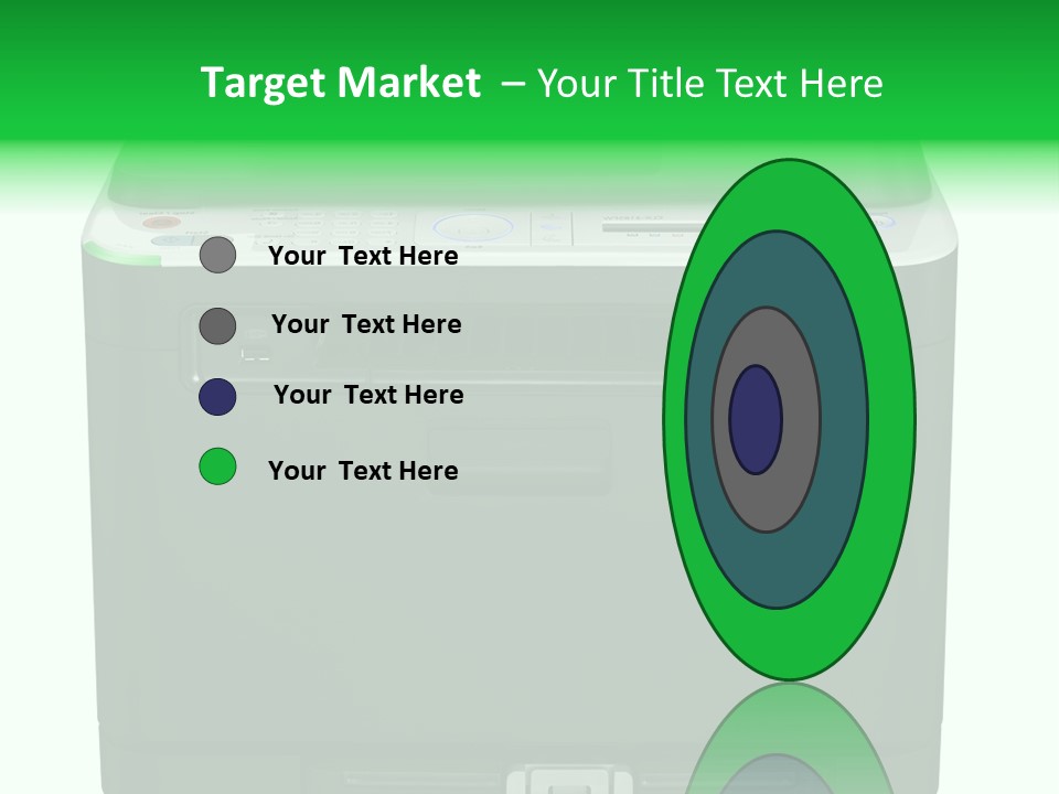 Laser Printer Silhouette PowerPoint Template