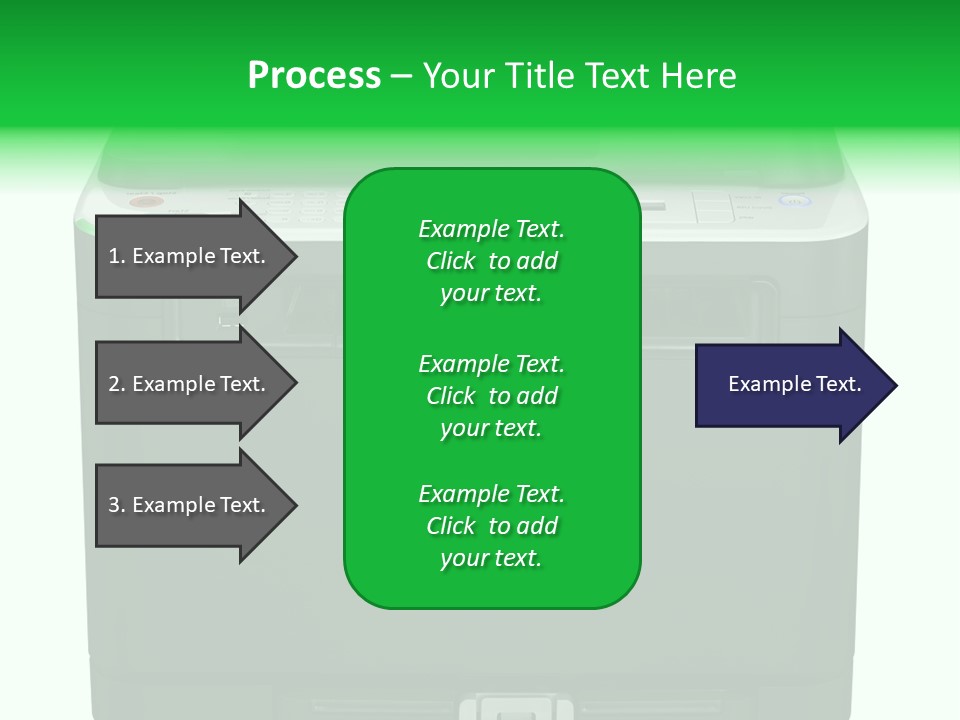 Laser Printer Silhouette PowerPoint Template
