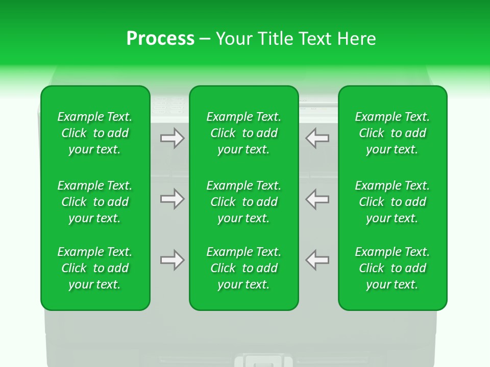 Laser Printer Silhouette PowerPoint Template