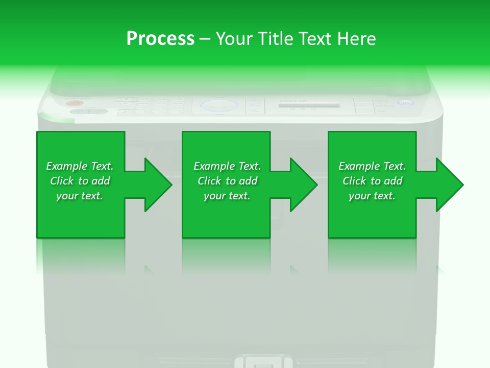 Laser Printer Silhouette PowerPoint Template