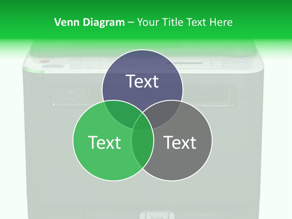 Laser Printer Silhouette PowerPoint Template