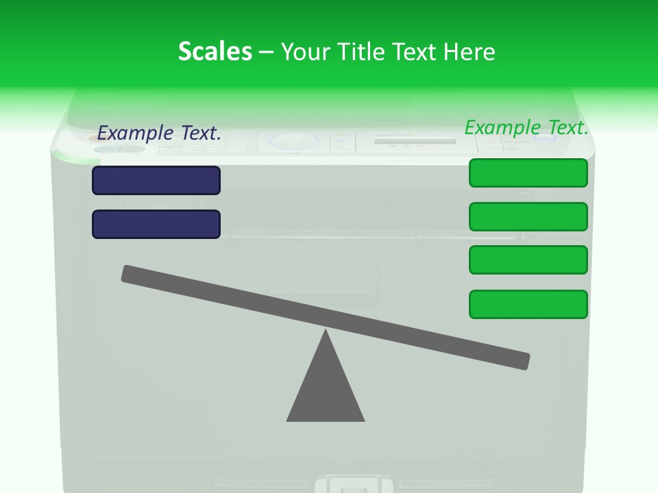 Laser Printer Silhouette PowerPoint Template