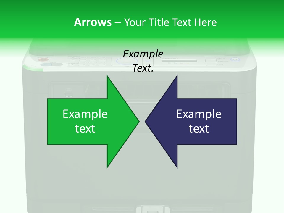 Laser Printer Silhouette PowerPoint Template
