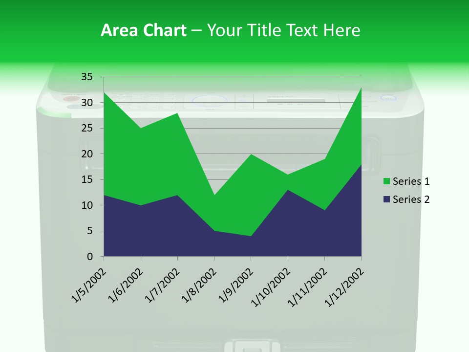 Laser Printer Silhouette PowerPoint Template