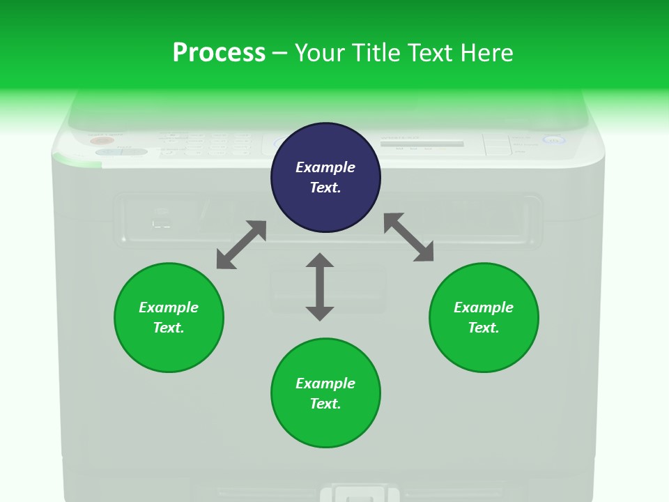 Laser Printer Silhouette PowerPoint Template