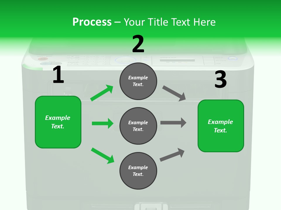 Laser Printer Silhouette PowerPoint Template