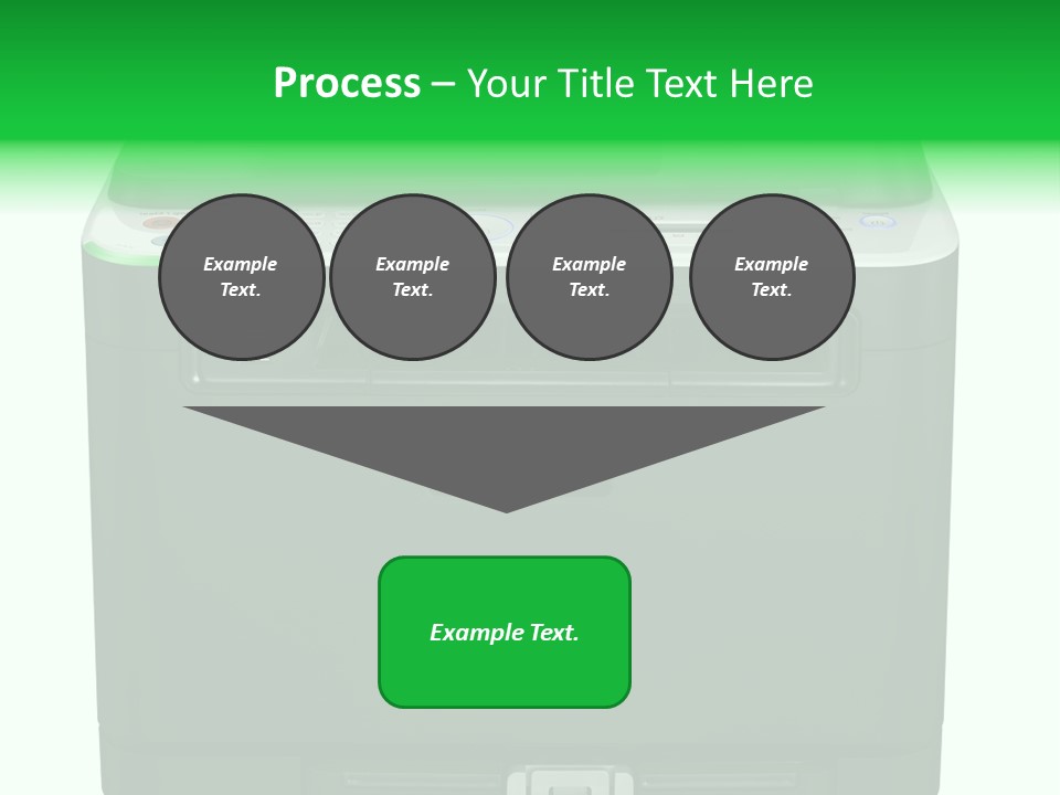 Laser Printer Silhouette PowerPoint Template