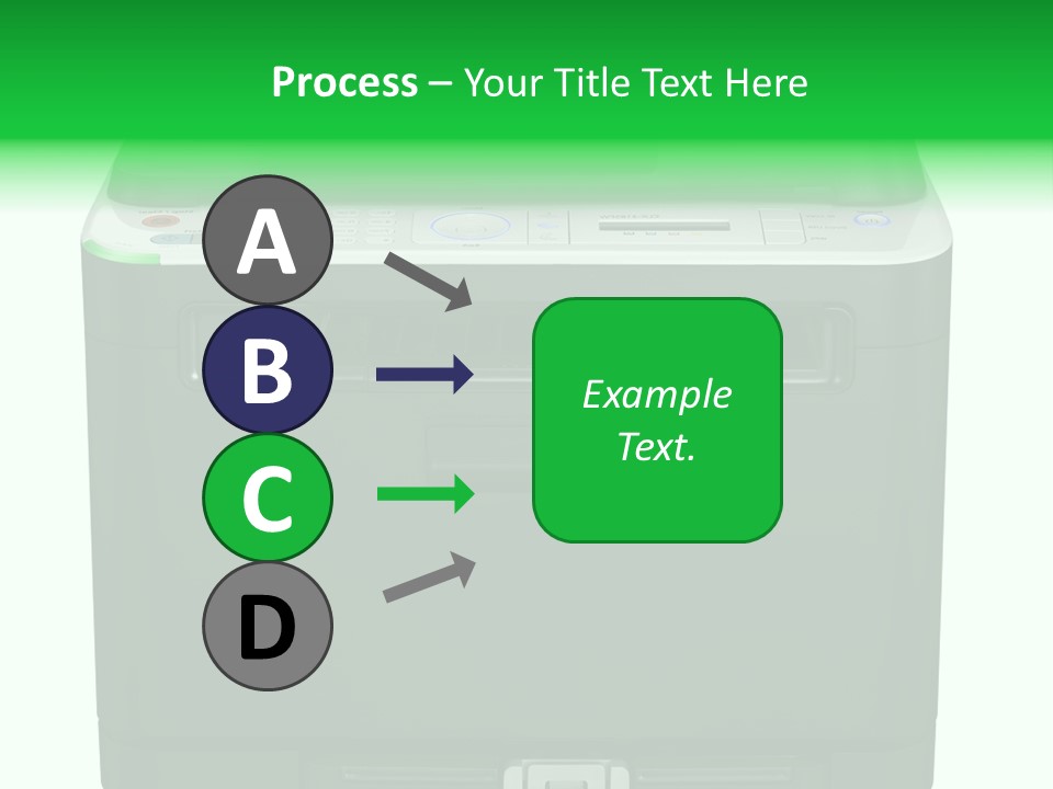 Laser Printer Silhouette PowerPoint Template