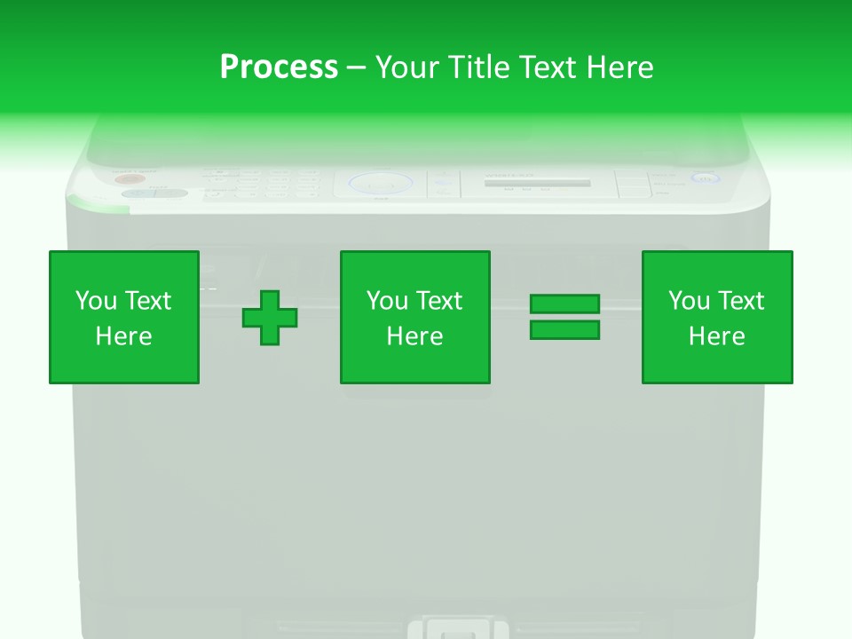 Laser Printer Silhouette PowerPoint Template