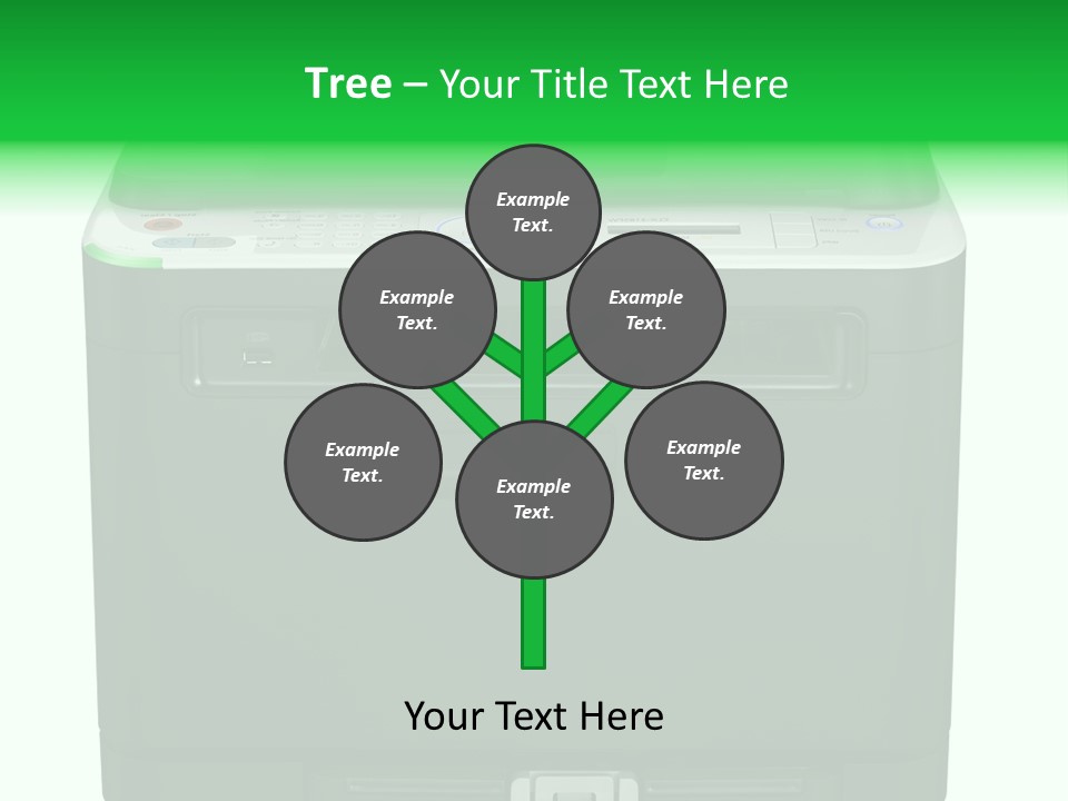 Laser Printer Silhouette PowerPoint Template