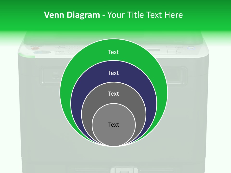 Laser Printer Silhouette PowerPoint Template