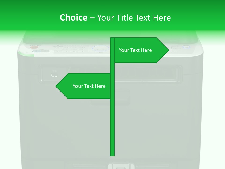 Laser Printer Silhouette PowerPoint Template
