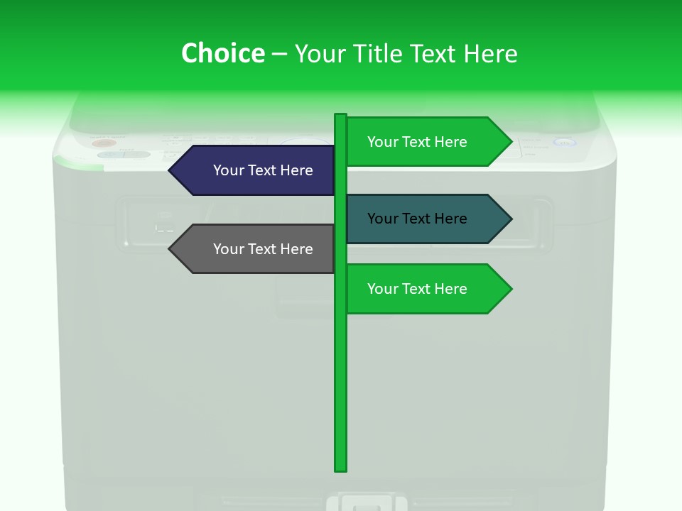 Laser Printer Silhouette PowerPoint Template