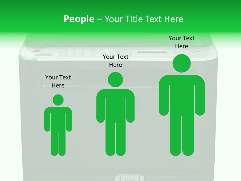Laser Printer Silhouette PowerPoint Template