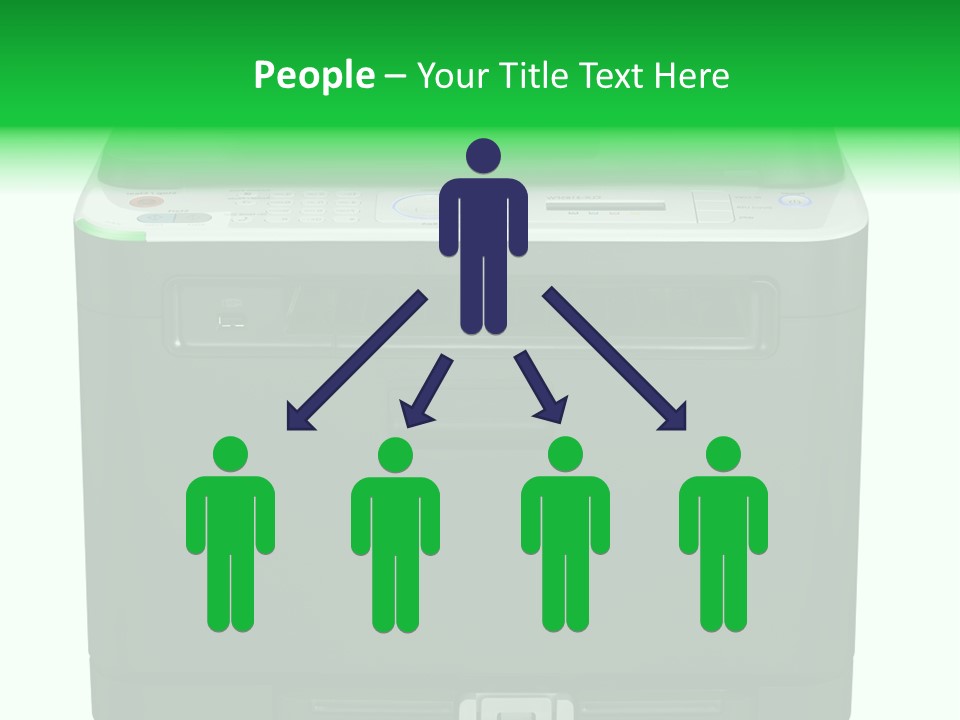 Laser Printer Silhouette PowerPoint Template