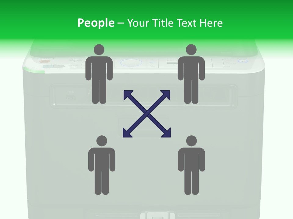 Laser Printer Silhouette PowerPoint Template