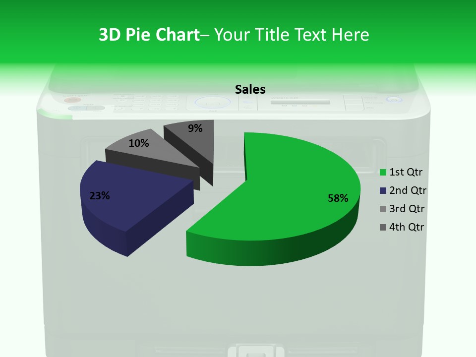 Laser Printer Silhouette PowerPoint Template
