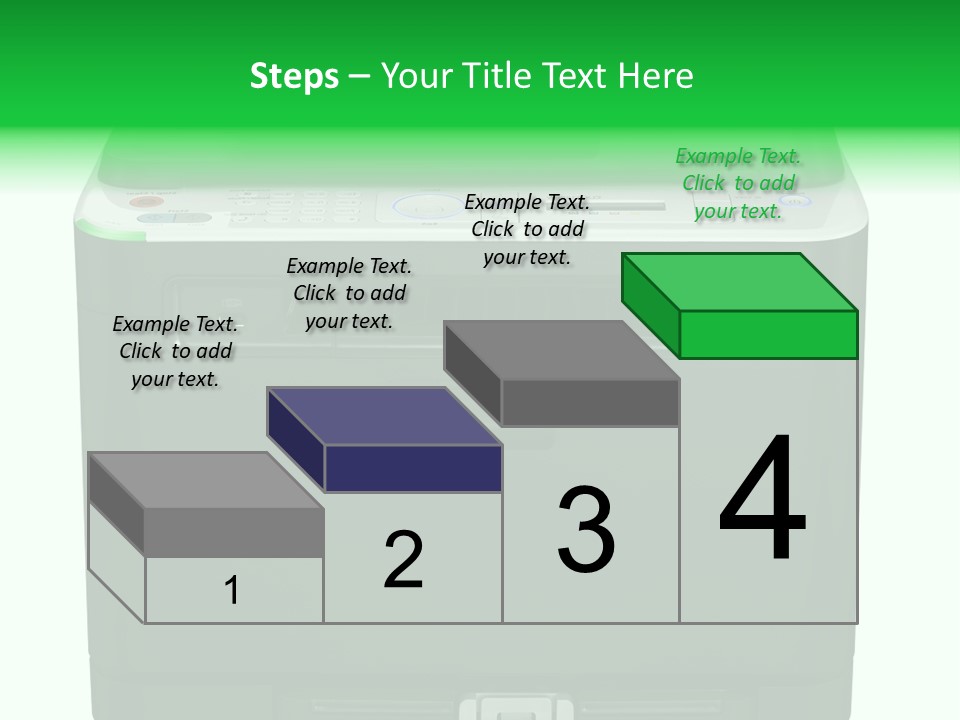 Laser Printer Silhouette PowerPoint Template