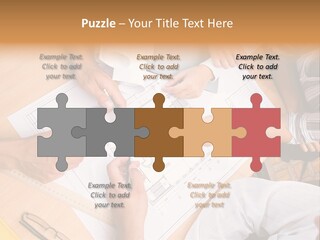 Pencil Helmet People PowerPoint Template