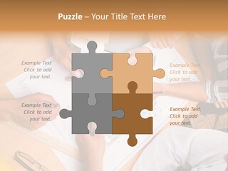 Pencil Helmet People PowerPoint Template