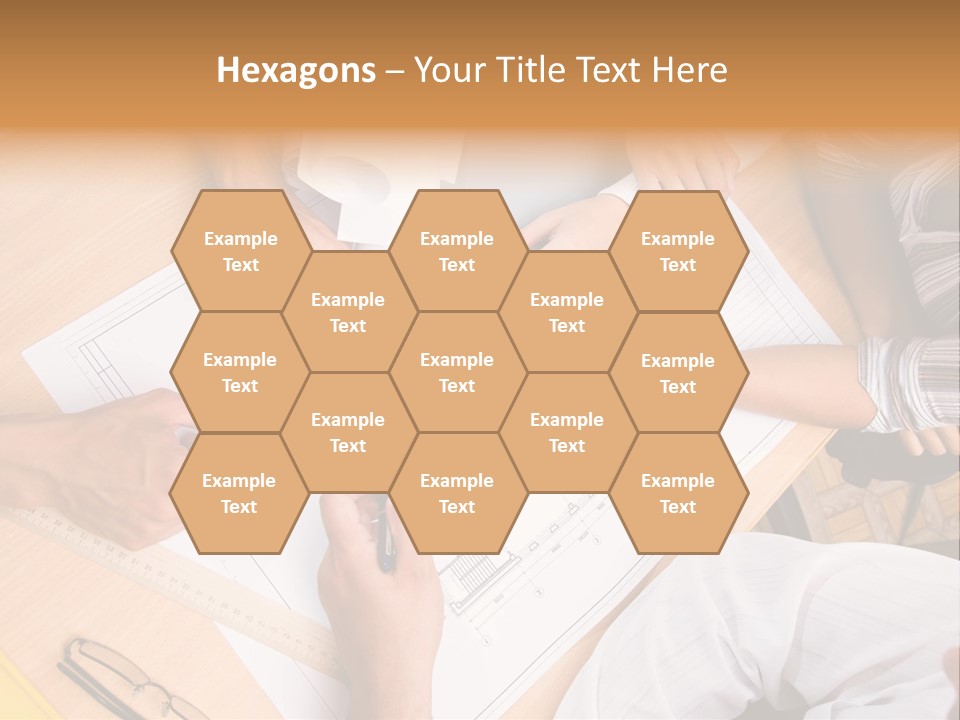 Pencil Helmet People PowerPoint Template