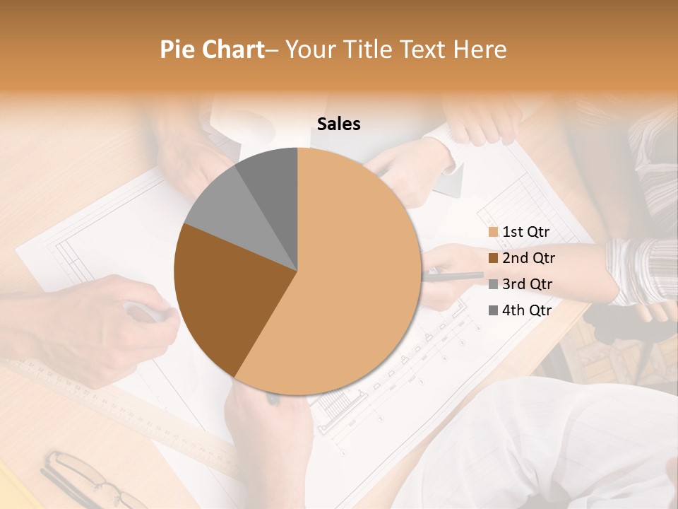 Pencil Helmet People PowerPoint Template