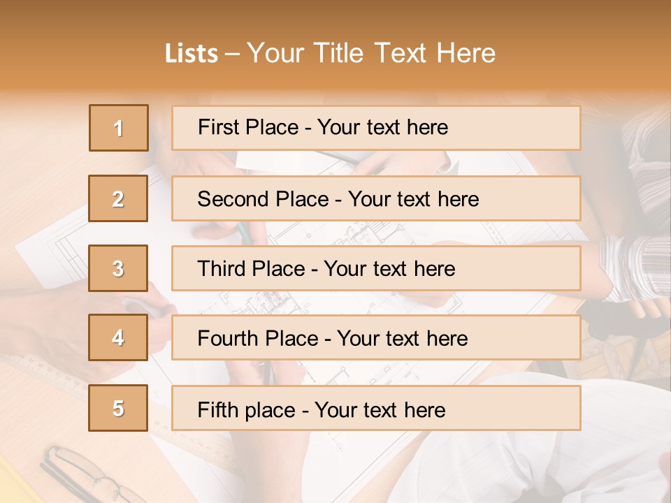 Pencil Helmet People PowerPoint Template