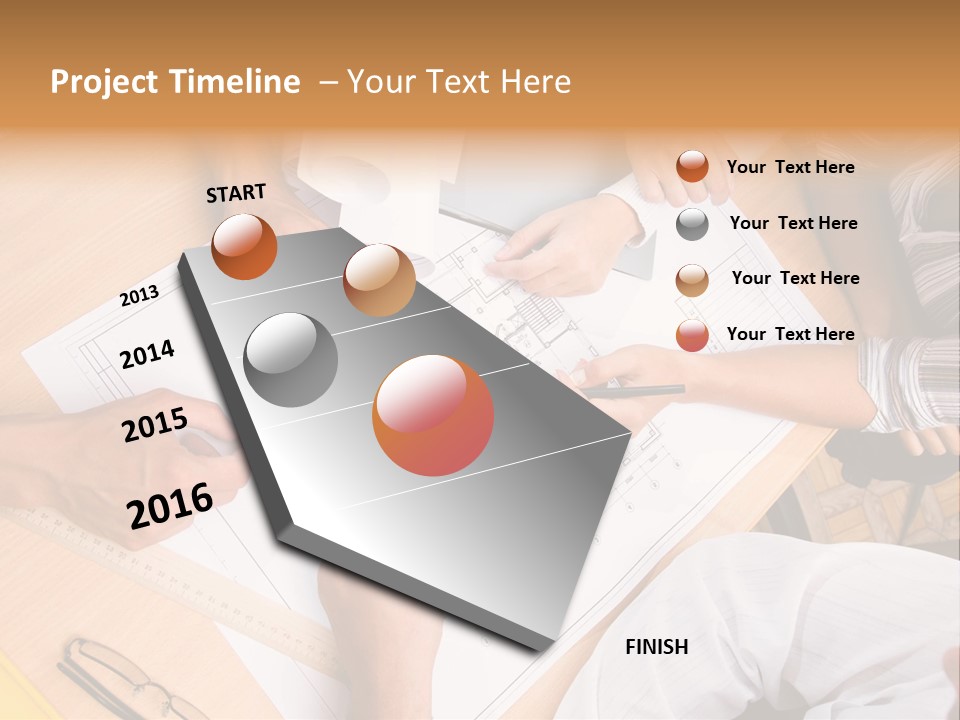 Pencil Helmet People PowerPoint Template
