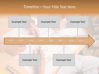 Pencil Helmet People PowerPoint Template