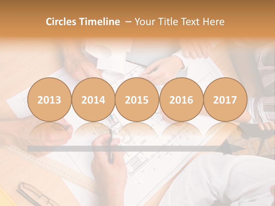 Pencil Helmet People PowerPoint Template