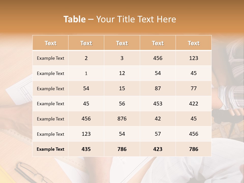 Pencil Helmet People PowerPoint Template