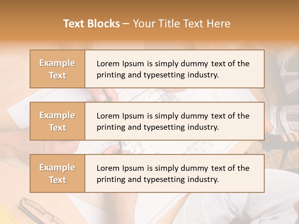 Pencil Helmet People PowerPoint Template