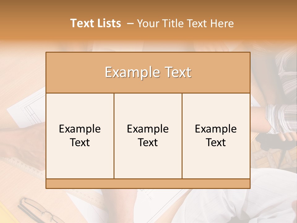 Pencil Helmet People PowerPoint Template