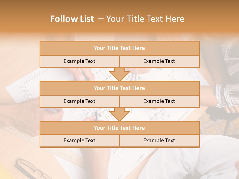 Pencil Helmet People PowerPoint Template
