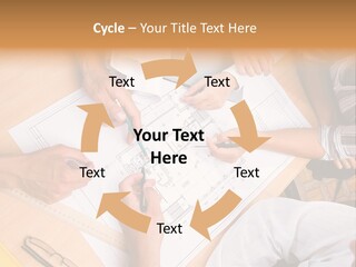 Pencil Helmet People PowerPoint Template