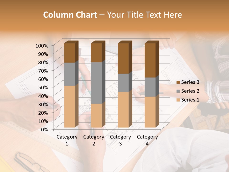 Pencil Helmet People PowerPoint Template