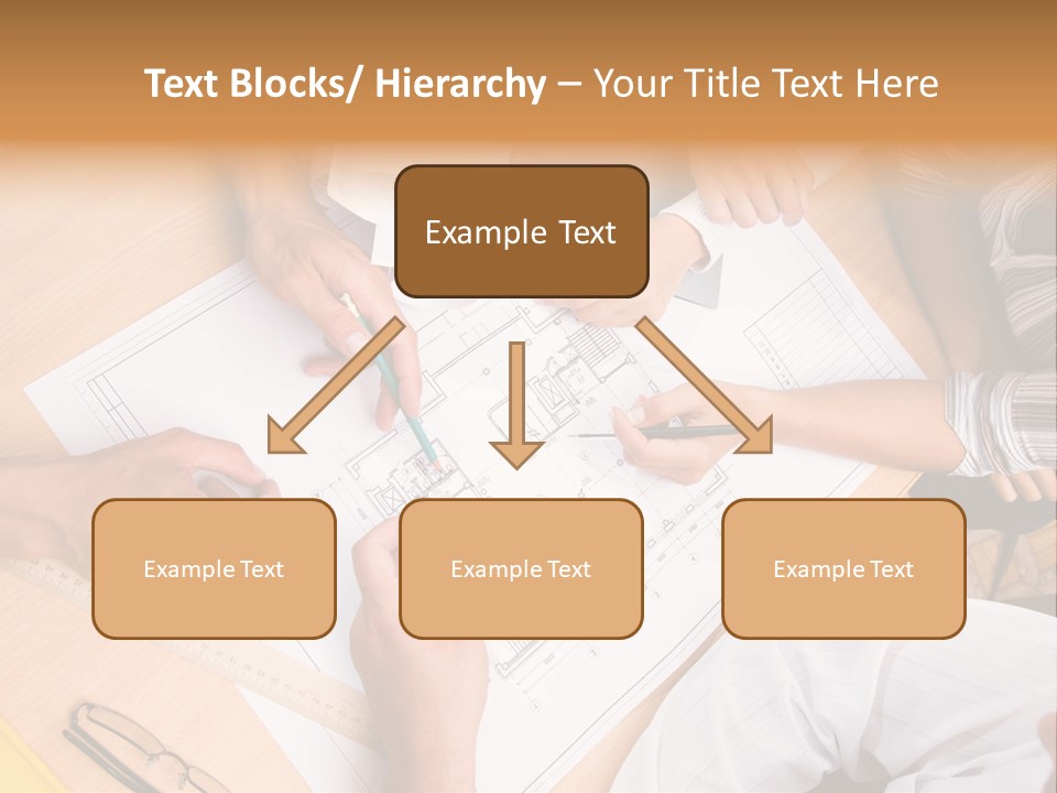 Pencil Helmet People PowerPoint Template