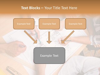 Pencil Helmet People PowerPoint Template