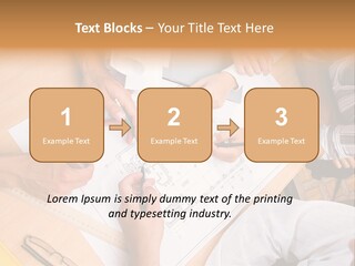 Pencil Helmet People PowerPoint Template