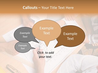 Pencil Helmet People PowerPoint Template