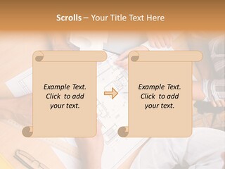 Pencil Helmet People PowerPoint Template